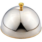 8寸皇室花金圆顶餐碟盖